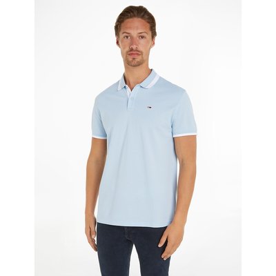 Kurzärmeliges Poloshirt mit kontrastierenden Bündchen TOMMY JEANS
