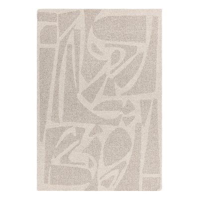 Contrast Dyed Abstract Pattern Rug in 100% Wool SO'HOME