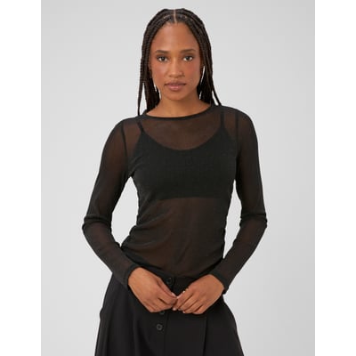 T-shirt manches longues pailleté BZB