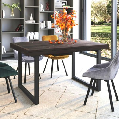 Table de repas extensible bois recyclé marron SAMOA PIER IMPORT