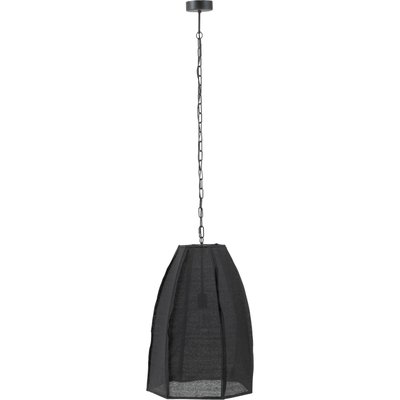 plafonnier poire  en lin et fer style contemporain élégant RECOLLECTION