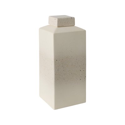 Boîte céramique déco moucheté 36 cm - SELENE CAMIF