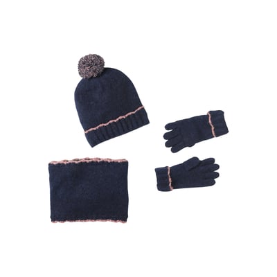 Ensemble tricot bonnet, snood et gants VERTBAUDET