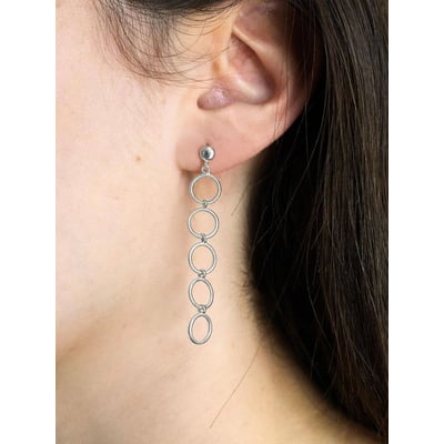 Boucles d'oreilles longues avec cercles FRIENDSHIP THE-ARE