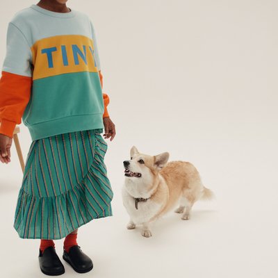 Gestreepte wijde rok TINY X LA REDOUTE