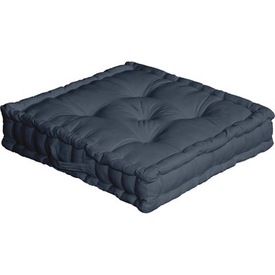 Coussin de sol uni en pur coton HOME MAISON