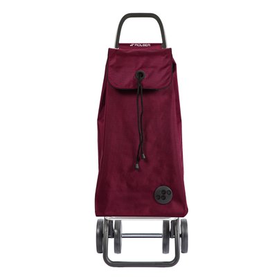 IMAX MF - Chariot de course - 4 roues - Aubergine - Design élégant et ergonomique, structure robuste et maniable - Idéal pour transporter vos courses ROLSER