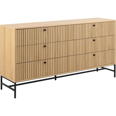 Commode 6 tiroirs bois collection POUSLY RECOLLECTION