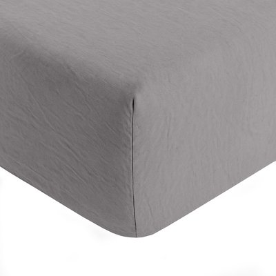 Drap housse microfibre lavé bonnet 28 cm uni, Caly C DESIGN HOME TEXTILE