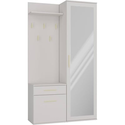 Vestiaire d'entrée avec armoire et miroir RECOLLECTION