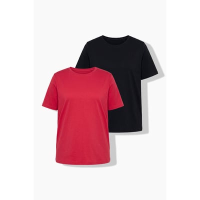 T-shirts, lot de 2, coupe classique ULLA POPKEN