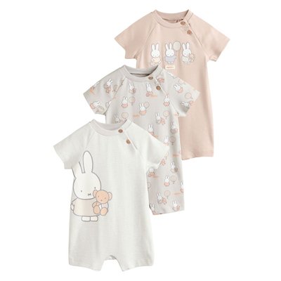 Barboteuse miffy pour bébé, lot de 3 NEXT