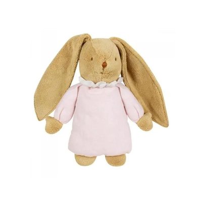 Peluche musicale Lapin Nid d'Ange 25cm Rose poudré TROUSSELIER