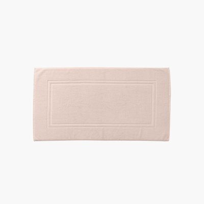 Tapis de bain coton LOLA II CARRE BLANC