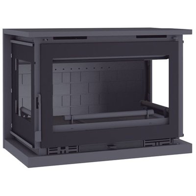 FM Poêle à bois suspendu M-173 FK 12.5kW foyer en fonte et verre sérigraphié FM BIOMASA