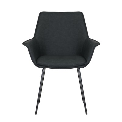 Chaise accoudoirs imitation cuir ZAGO