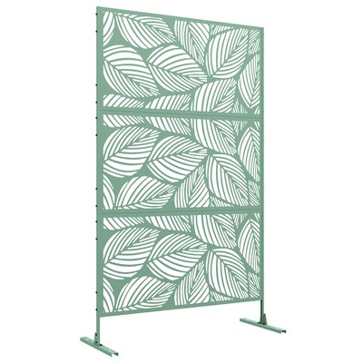 Panneau brise vue décoratif paravent extérieur motif végétal métal OUTSUNNY
