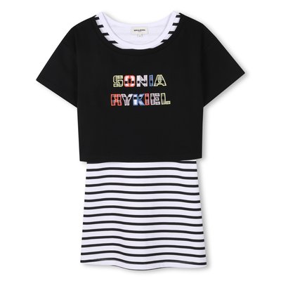 Robe 2 en 1 en coton SONIA RYKIEL ENFANT