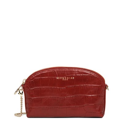 Pochette zippée HANDLE CROCO SEQUOIA