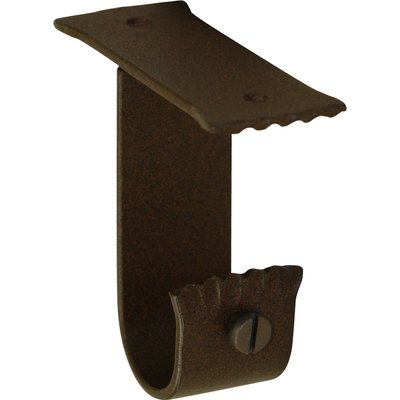 Paire de supports Plafond en Fer Forgé Rouille diam 28 mm HOME MAISON