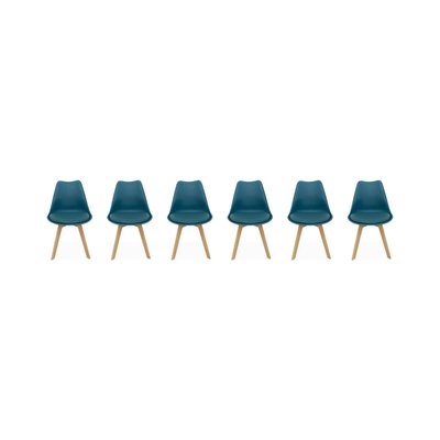 Chaise scandinave acier (lot de 6) NILS SWEEEK