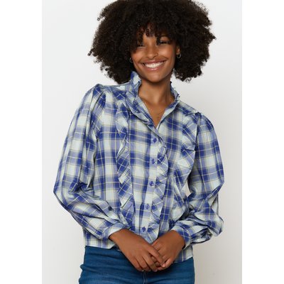 Chemise à carreaux avec volants LOLALIZA