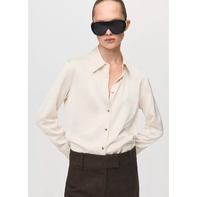 Chemise fluide satinée MANGO