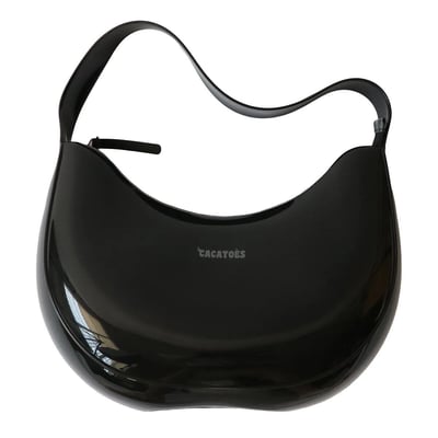 Lua Glossy Vinyl-Effect Shoulder Bag CACATOES
