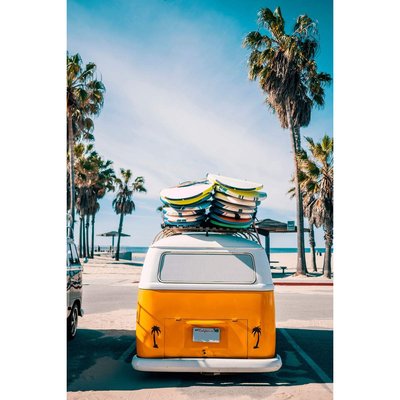 Tableau Mural Surf Van PLAGE CEANOTHE