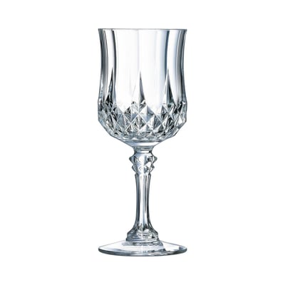 4 verres à pied 25 cl -LONGCHAMP CRISTAL D ARQUES