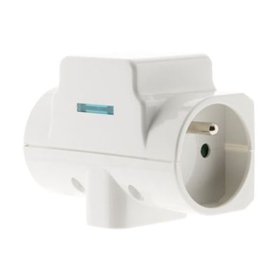 Multiprise Triplite Parafoudre 2 X 16a + 1 X 6a Blanc ZENITECH