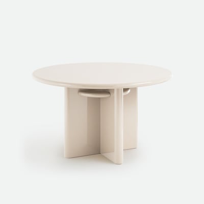 Table à manger ronde, laquée, 4 couverts, diamètre 130 cm, MARVELA LA REDOUTE INTERIEURS