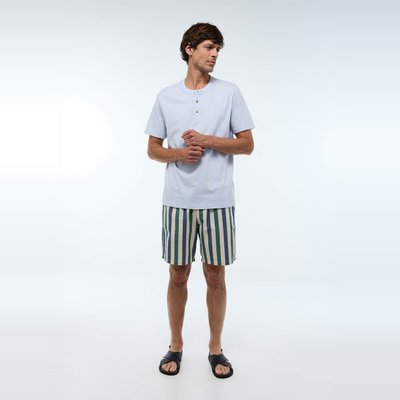 T-shirt col tunisien en coton BIO GOTS MONOPRIX