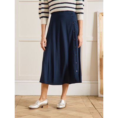 Jupe mi-longue viscose dobby CYRILLUS