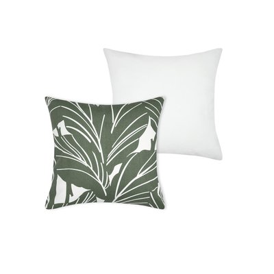 Housse de coussin Sago vert tropicale EDEN