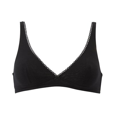 Soutien-gorge triangle uni en jersey coton PETIT BATEAU
