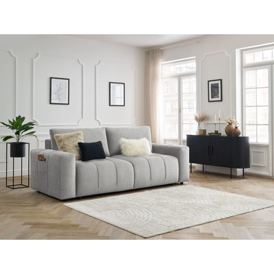Canapé droit convertible 3 places en velours, ARSENE BOBOCHIC