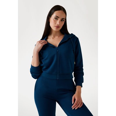 Sweat-Shirt Zippé Capuche Logo All-Over GUESS