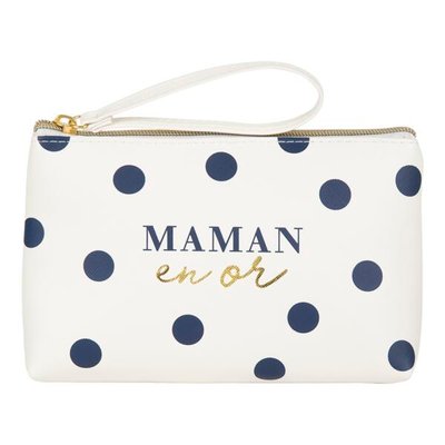 Grande pochette Maman en or DRAEGER PARIS