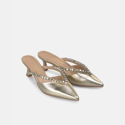 Chaussures à talons décolletées avec des lanières de strass et bout pointu ALMA EN PENA