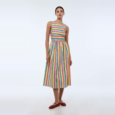 Robe midi rayée en coton BIO GOTS MONOPRIX