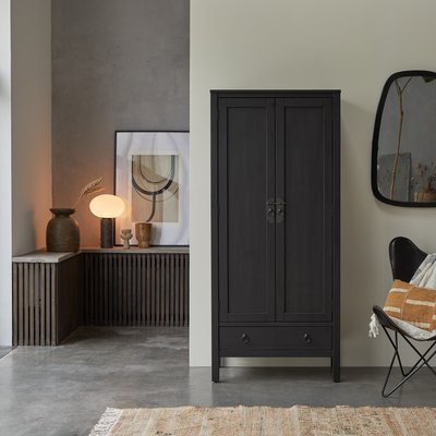 Armoire en pin massif THAKI BLACK TIKAMOON