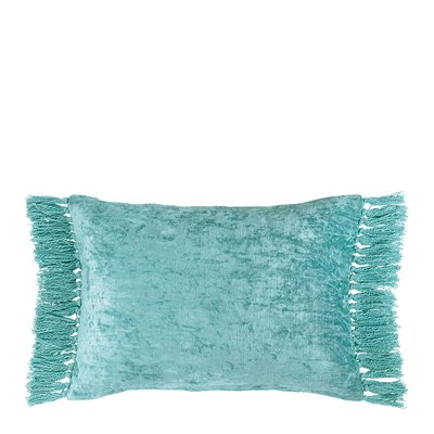 Housse de coussin PAULA en velours irisé BLANC D’IVOIRE