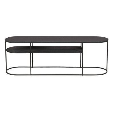 Table basse en métal noir ovale 120 cm GRAYSON ZAGO