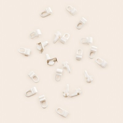 Lot de 20+2 galets Rayia  en Pour assurer un glissé fluide sur la tringle Blanc Taille Unique MADURA