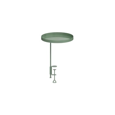 Support à plantes rond  à fixer hauteur réglable vert 24.6 x 24 cm JARDINDECO