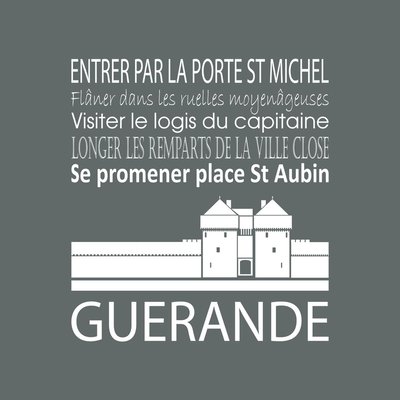 Tableau Mural Guérande ILLUSTRATION CEANOTHE