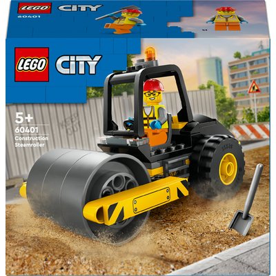 Le rouleau compresseur de chantier LEGO
