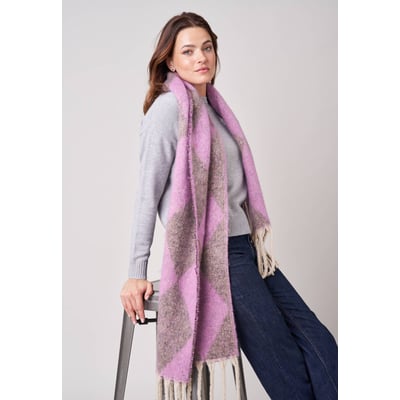 Echarpe femme motif graphique losange CAMIE DEELUXE