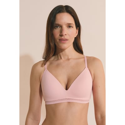 Soutien-gorge sans armatures coques fines en coton biologique HAPPILY ETAM